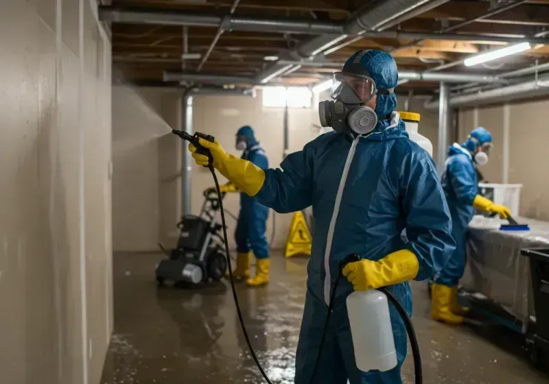 Basement Sanitization and Antimicrobial Treatment process in Denver, PA